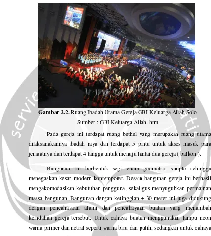 Gambar 2.2. Ruang Ibadah Utama Gereja GBI Keluarga Allah Solo