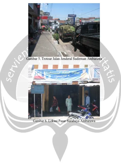Gambar 5. Trotoar Jalan Jenderal Sudirman Ambarawa   