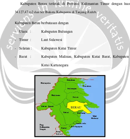 Gambar 1.1. Peta Kalimantan Timur