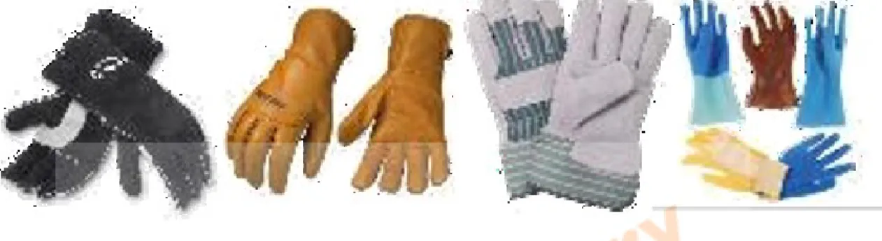 Gambar 2.5 Sarung tangan dengan berbagai jenis dan bahan  Sumber: Google Image 