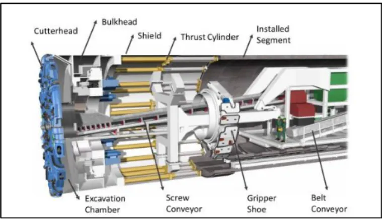 Gambar 2. 7 Tunnel Bor Machine  (Sumber : Railsystem, 2015) 