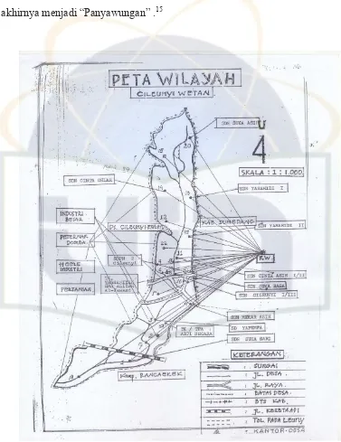 Gambar 3 : Peta Desa Cileunyi Wetan  