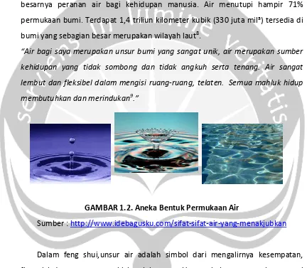 GAMBAR 1.2. Aneka Bentuk Permukaan Air