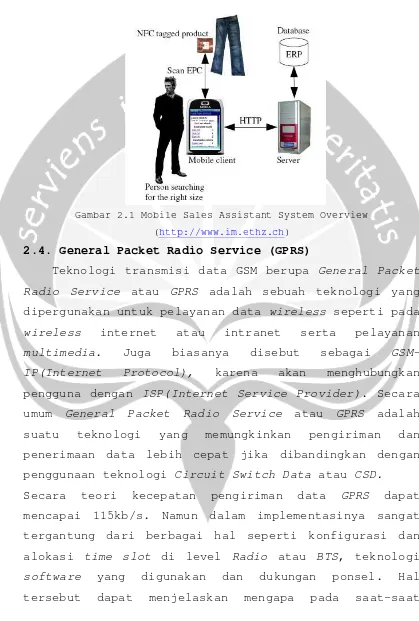 Gambar 2.1 Mobile Sales Assistant System Overview