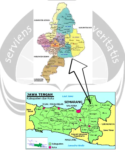 Gambar 1.1. Peta Kabupaten Kudus