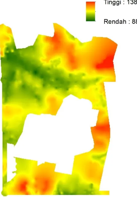 Gambar 9. Digital Elevation Model (pribadi) 
