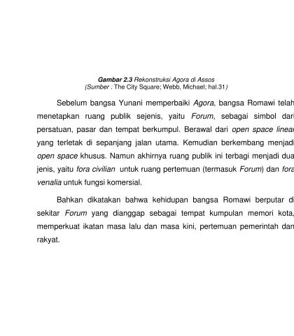 Gambar 2.3 Rekonstruksi Agora di Assos