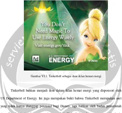 Gambar VI.1: Tinkerbell sebagai ikon iklan hemat energi