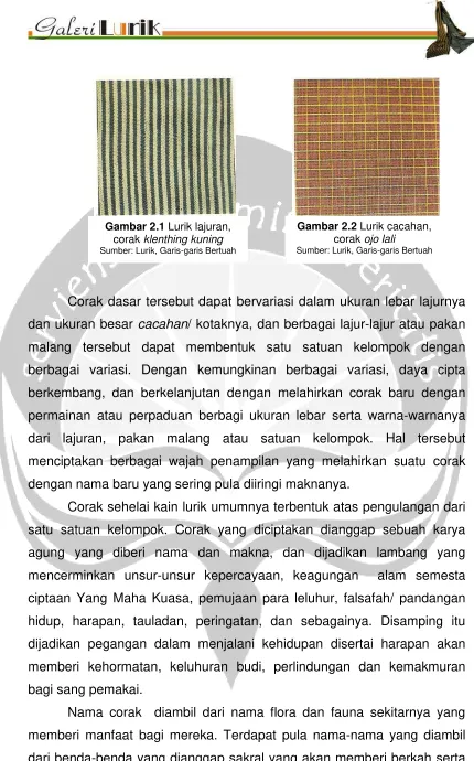 Gambar 2.1 Lurik lajuran,