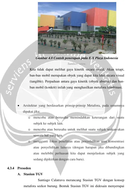 Gambar 4.8 Contoh penerapan pada E.X PlazaG