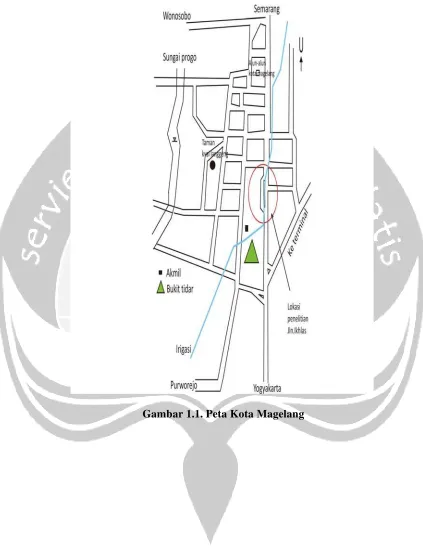 Gambar 1.1. Peta Kota Magelang 