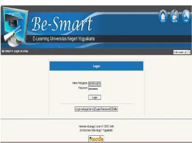Gambar 2. 1 Tampilan halaman depanBe Smart 