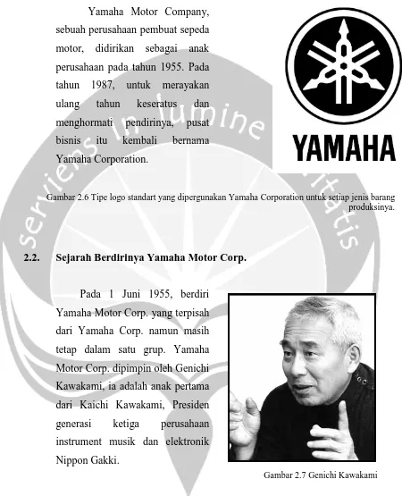 Gambar 2.6 Tipe logo standart yang dipergunakan Yamaha Corporation untuk setiap jenis barang produksinya