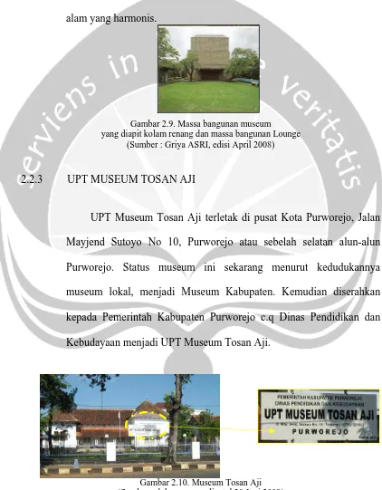 Gambar 2.10. Museum Tosan Aji (Sumber : dokumen penulis, tgl 20 Juni 2009) 