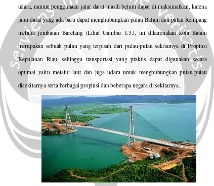 Gambar (1.3.) Jembatan Barelang 
