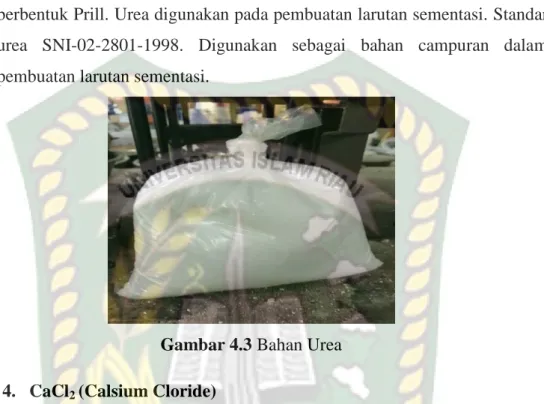 Gambar 4.4 Bahan CaCl 2 