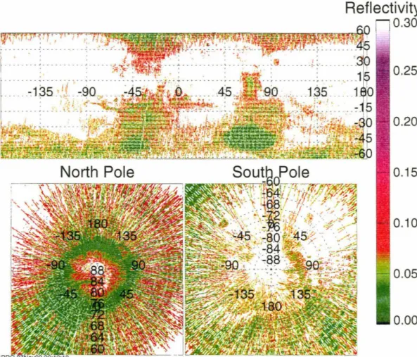 Figure  4.6:  Reflectivity  map  for  L s  =  164°  - 191  o.  The  output  laser  energy  has  decreased  slightly