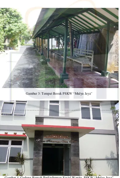 Gambar 4: Gedung Rumah Perlindungan Sosial Wanita, PSKW “Mulya Jaya” Tampak Depan 