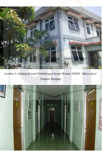 Gambar 6: Gedung Rumah Perlindungan Sosial Wanita, PSKW “Mulya Jaya” Tampak Dalam 