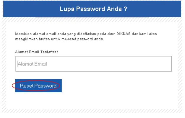 Gambar 18. Form Lupa Password 