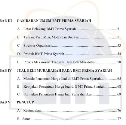 GAMBARAN UMUM BMT PRIMA SYARIAH 