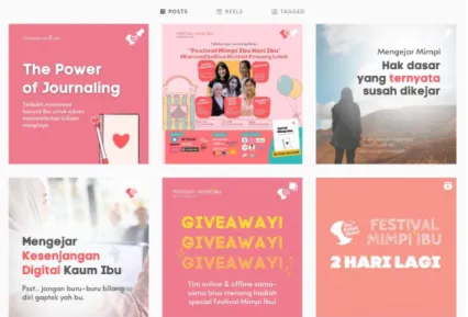 Gambar 4. Feed Instagram Ibu Punya Mimpi 