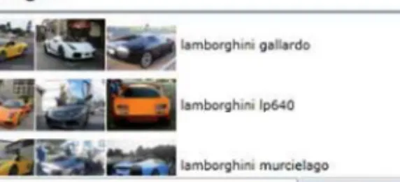 Fig. 7. Visual query suggestion for reranking [Zha et al. 2009]. c  ACM 2010.
