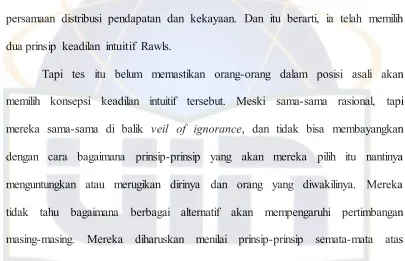 tabel yang dibuat oleh Rawls.41