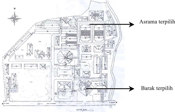 Gambar 1 Master plan lingkungan PSBN Wyata Guna  