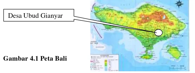 Gambar 4.1 Peta Bali 