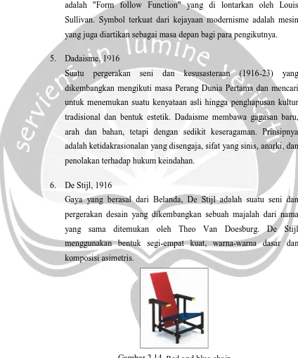 Gambar 2.14. Red and blue chair 