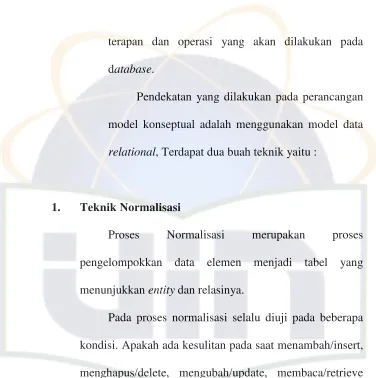 tabel lagi atau dengan kata lain perancangan belumlah 
