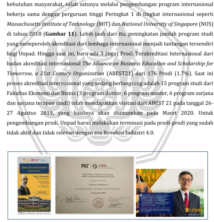 Gambar 11 Kerjasama Unpad dengan MIT dan NUS  
