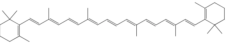 Gambar 2.2  Rumus bangun beta-karoten 