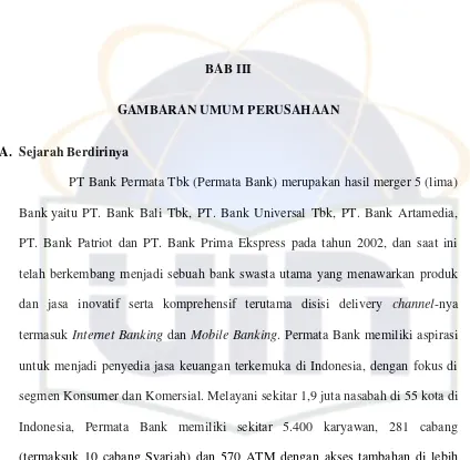 GAMBARAN UMUM PERUSAHAAN 