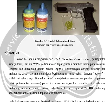 Gambar 2.3 Contoh Peluru airsoft Gun 