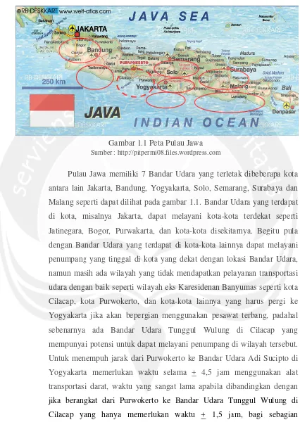 Gambar 1.1 Peta Pulau Jawa