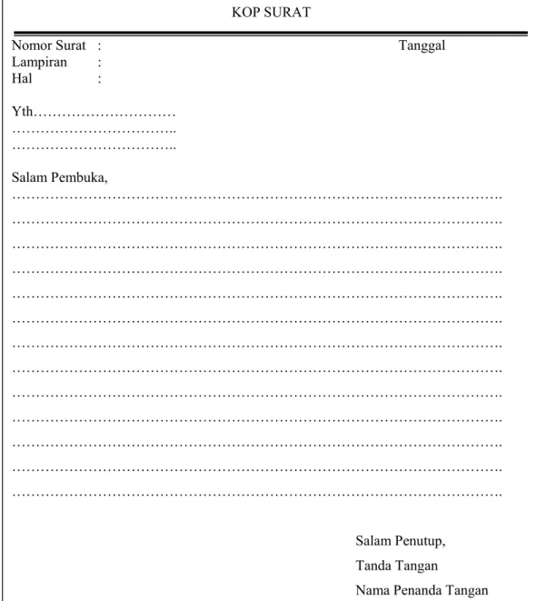 Gambar 2. Format Lurus (Block style)