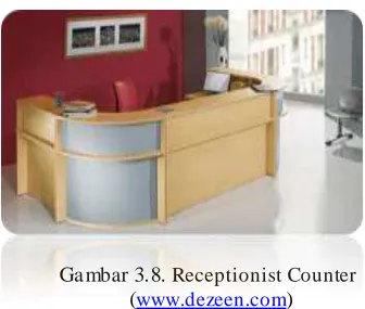 Gambar 3.8. Receptionist Counter   (www.dezeen.com) 