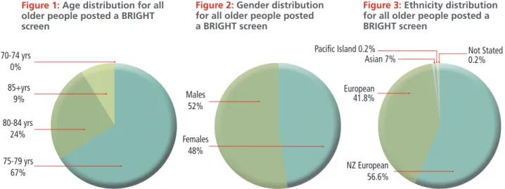 Figure 3: Ethnicity distribution  for all older people posted a  BRIGHT screen