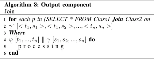 Figure 16. Output Component for Association Traversal.