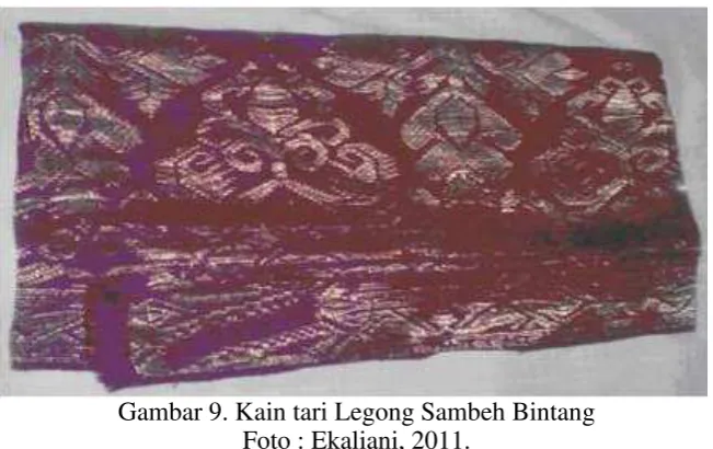 Gambar 9. Kain tari Legong Sambeh Bintang 