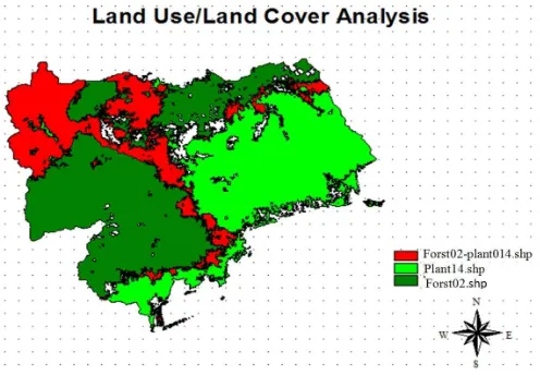 Fig. 7. The Conversion of Land Cover in 2002-2014 