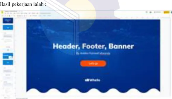 Gambar 3. 9 ppt belajar header, footer, dan banner 