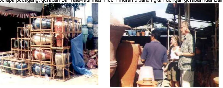 Gambar 9.Kriya gerabah Lombok pada salah satu tempat penjualan 