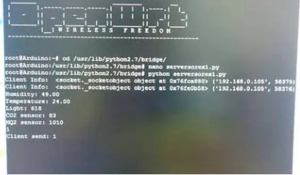 Fig. 4  Raspberry Pi (main host) terminal when receive “OPEN” command from the user. 
