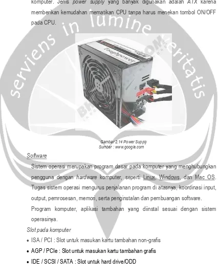 Gambar 2.14 Power SupplySumber : www.google.com