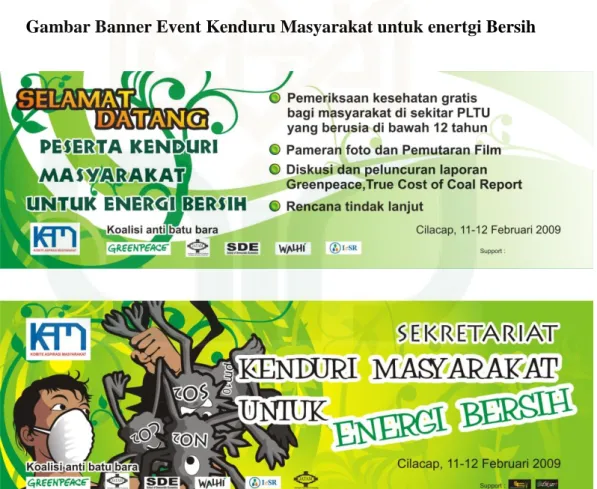 Gambar Banner Event Kenduru Masyarakat untuk enertgi Bersih 