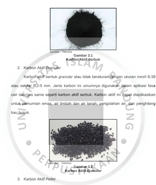 Gambar 3.1  Karbon Aktif Serbuk 