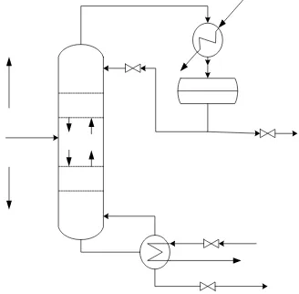 Fig. 1. Binary Distillation Column  
